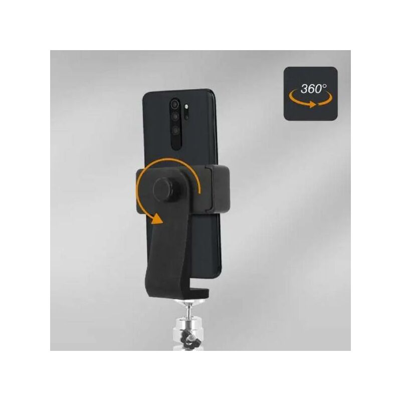 Support pour téléphone mobile Linq Mini Trépied Smartphone Métal Pieds  Extensibles Rotatif 360° Argent