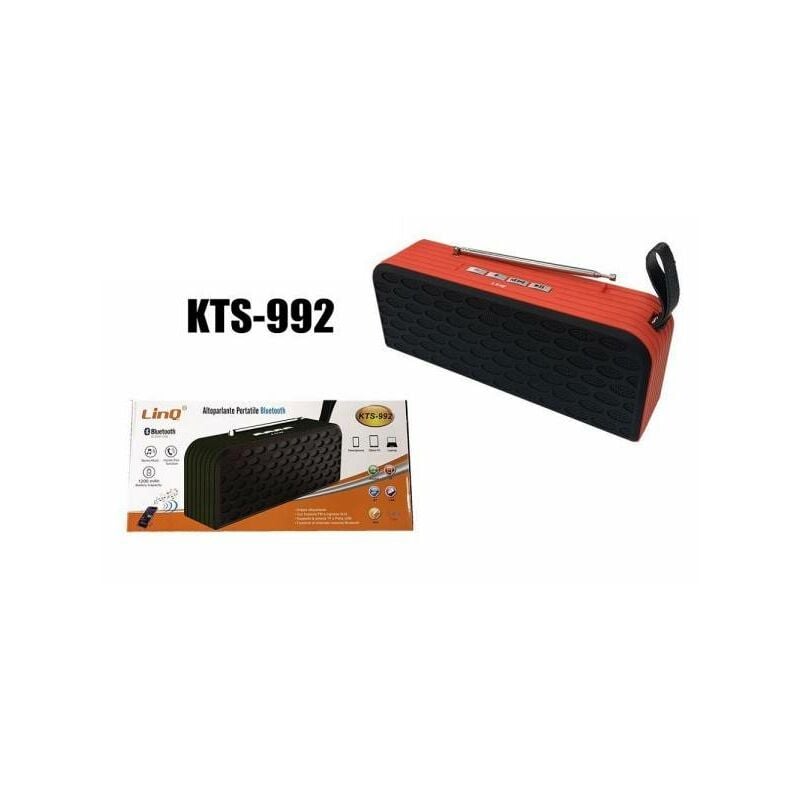 HAUT-PARLEUR BLUETOOTH ENCEINTE PORTABLE RADIO FM MICROSD USB KTS-992