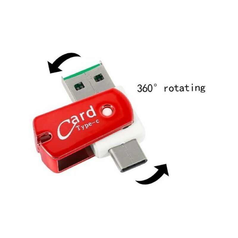 Adaptateur USB-C vers lecteur de carte SD - Blan…