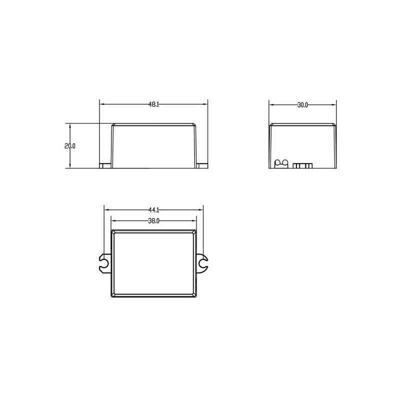 Transformateur LED Eaglerise 700-1050mA 44W DALI2/BP Flicker free  FLS-44-1050 DALI-2 LD SE