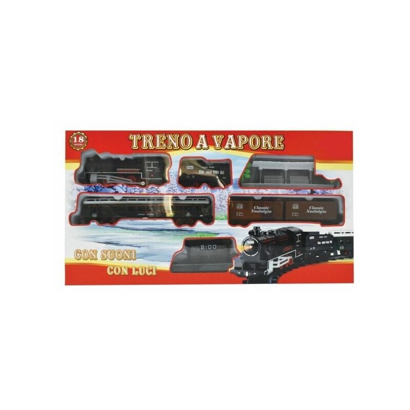 APPIE Train Set Toy Railway Toy, jouet de train électrique de grande taille  avec télécommande, lumières, dinosaures, vapeur, pour 3 à 8+ enfants 