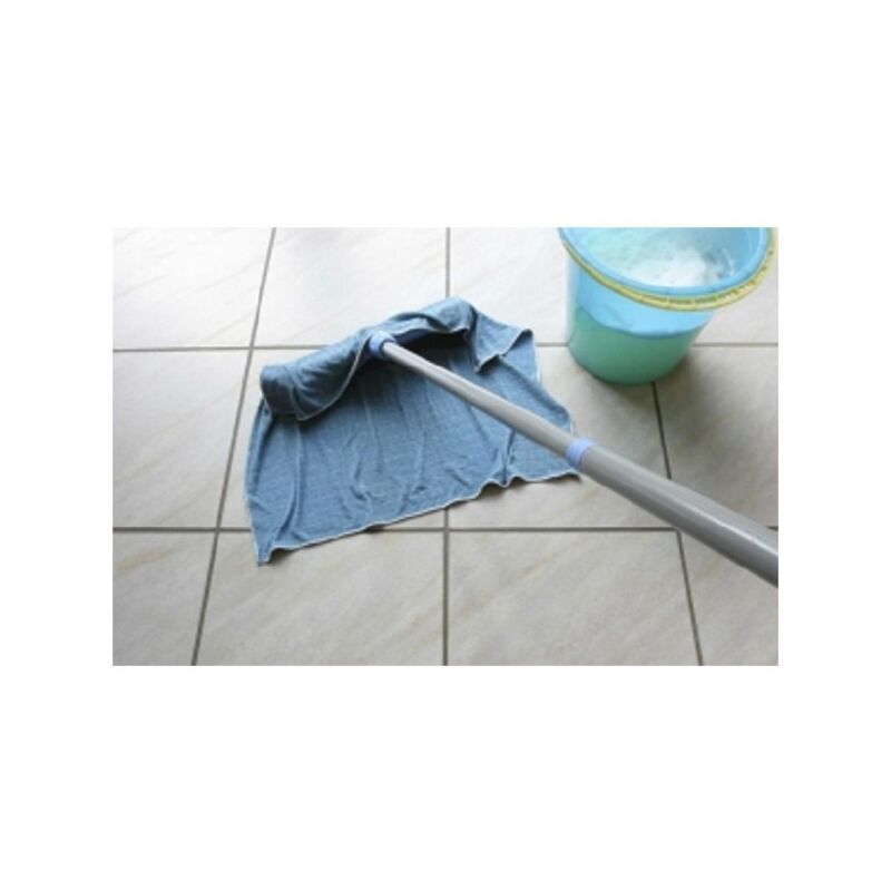 Chiffon de nettoyage en verre microfibre réutilisable bleu, 12.5