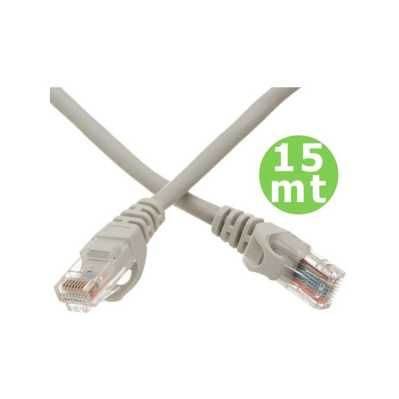 Câble réseau Ethernet RJ45 Cat 5e UTP Longueur 15 mètres