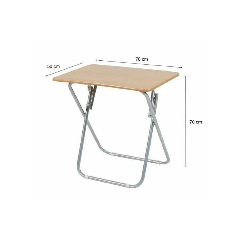 Sans Marque Table Pliante - Rectangulaire - MDF - 140*90 cm - Noir