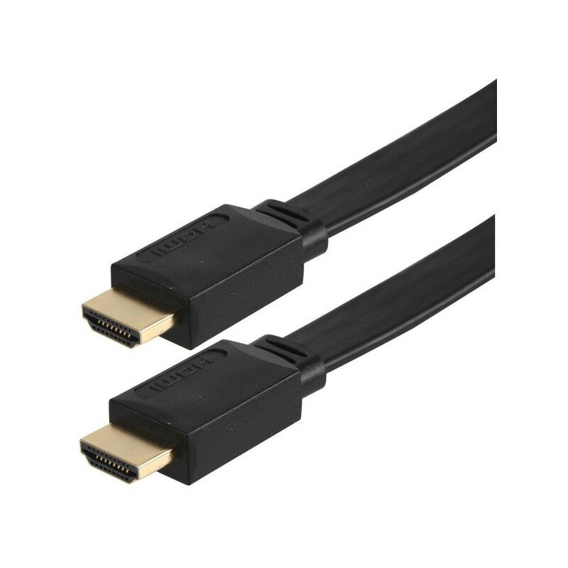 1080P 1.4 Male HDMI Flat Cable For 3D TV PS3 Xbox White Black 1.5M