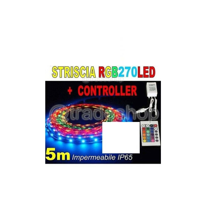 3M 3528RGB LED Ruban Lampe Bande Led RGB Autocollant Etanche 300 Couleurs  44 touches Télécommande infrarouge