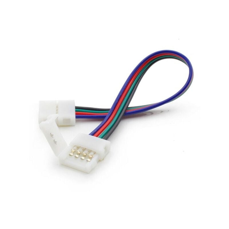 Connecteur pour ruban LED 12V REF 5050 RGB deux têtes avec fil