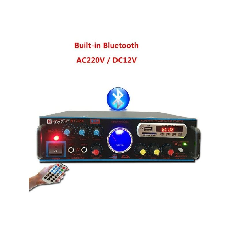 Berklee HiFi système stéréo chaîne stéréo audio, Bluetooth, Enceintes  stéréo : 2 x 10 watts, Lecteur CD, Affichage LED, Radio FM, Antenne FM, Lecture MP3, Port USB