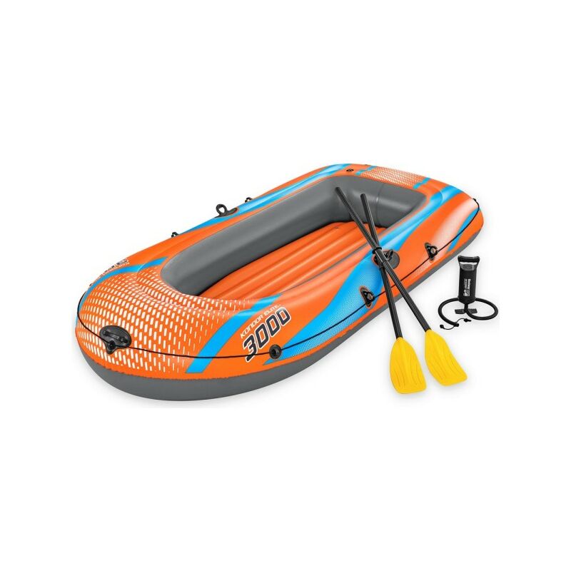 Bestway - Bateau gonflable Kondor avec rames. Colour: orange, Fr