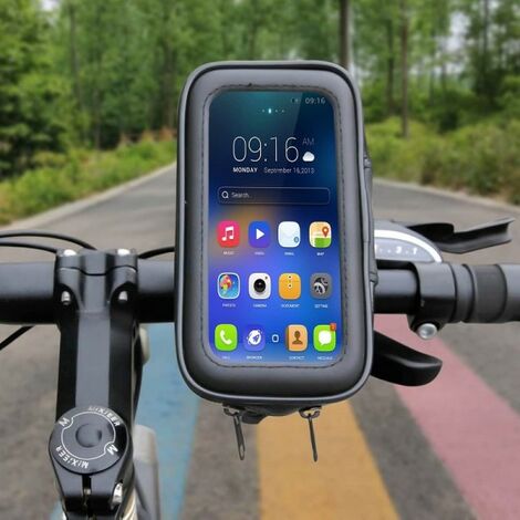Support smartphone SH10 Sacoche téléphone 6,3 pour guidon moto ✓ Achetez  maintenant !