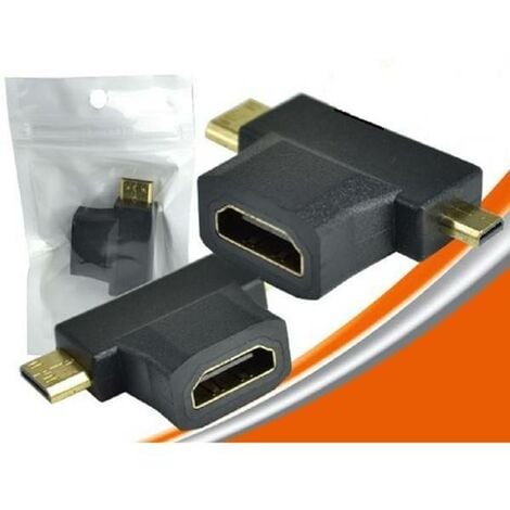 Adaptateur HDMI femelle vers mini HDMI - 10cm