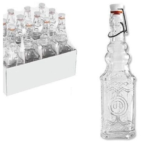 Belle Vous Lot de 12 petites bouteilles en verre à remplir - 150