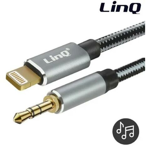 IPHONE AUDIO CABLE LIGHTNING TO 3.5 MM MALE JACK BRAIDED 1.5 M A3522