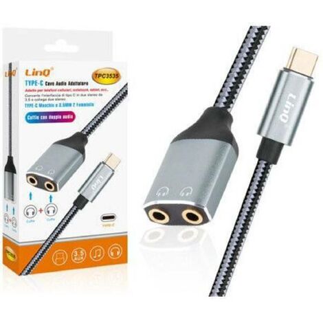 Câble Jack 3.5mm Stéréo Audio Mâle Vers USB 2.0 Femelle Adaptateur