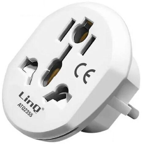 ADAPTATEUR DE VOYAGE FICHE UNIVERSELLE EU TYPE C VERS UK TYPE G ATQ2355