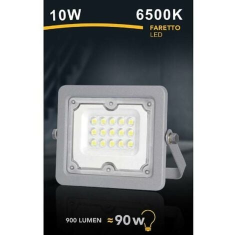 SPOT LED 10 W ULTRA SLIM GREY OUTDOOR IP65 COLD NATURAL WARM LIGHT FS10W-G  -Blanc