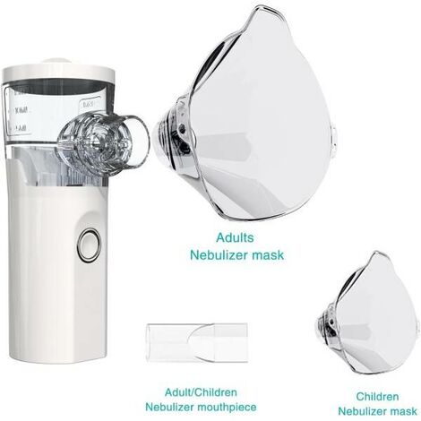 Inhalateur de Vapeur Portable,Inhalateur Silencieux pour Bébé, Rechargeable  Inhalateur Alimenté par USB Efficace pour Enfants et Adultes, Voyage et