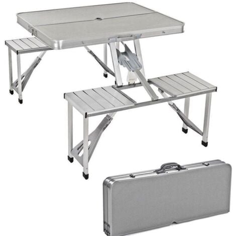Table pliante valise en aluminium 6 personnes O'CAMP - Structure