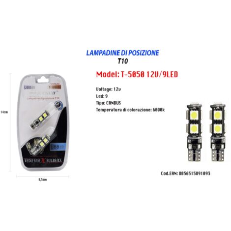 2x White 6000K Error Free BA9 H6W LED Bulbs Kit For BMW F30 3 Series P