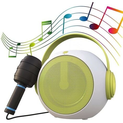 LCF - Micro Karaoke avec enceinte Bluetooth Noir