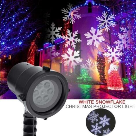 Projecteur Laser plein ciel Lumière d'extérieur Éclairage Neige fêtes de  Noël
