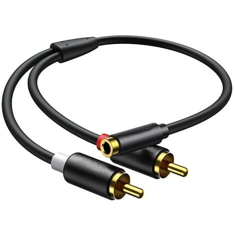 Câble USB vers 2 RCA Jack Splitter Audio Video AV Composite Câble  Adaptateur pour TV/PC