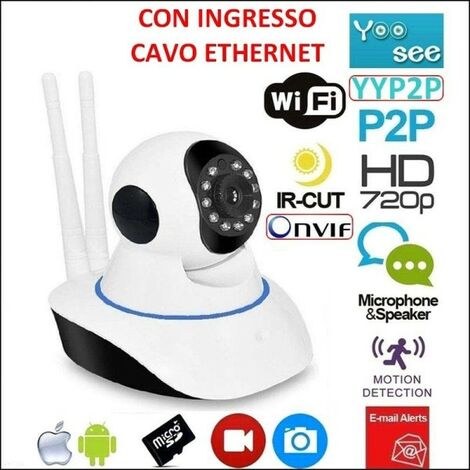 Caméra de sécurité Webcam sans fil QF002 WiFi 720P