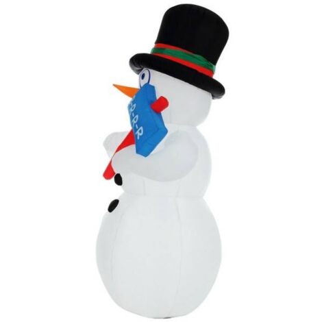 vidaXL Bonhomme de neige gonflable avec LED 250 cm