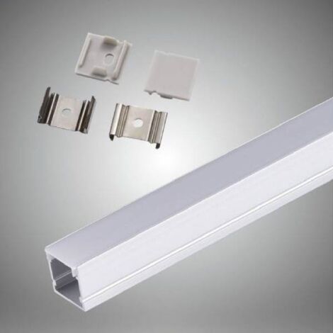 Profil en aluminium, vitre et étagère 25x14mm (2m) - Profilés de bandes LED