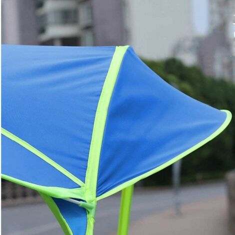  Housse de Pluie pour Moto, Parapluie Semi-Fermé Auvent  Universel Scooter Mobilité Pare-Soleil (Color : Blue)