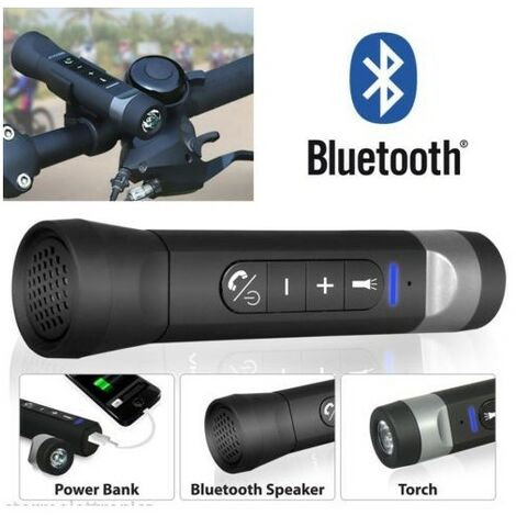 Torche enceinte Bluetooth® pour vélo