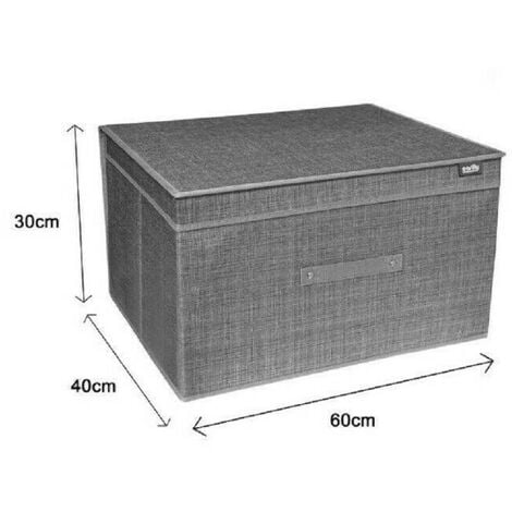 Boîte de rangement XXL - 90 x H 46 x 64 cm - Transparent