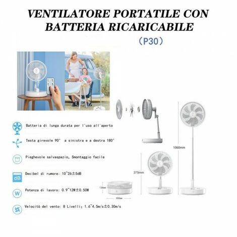 Cyclone - Ventilateur Portable - Bureau
