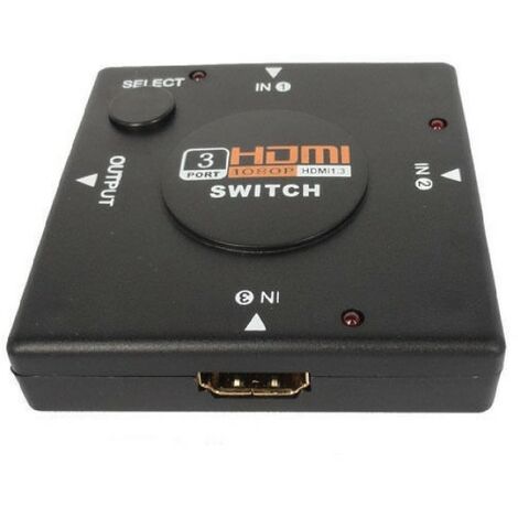 Switch HDMI 1.3 3 ports 4K avec télécommande