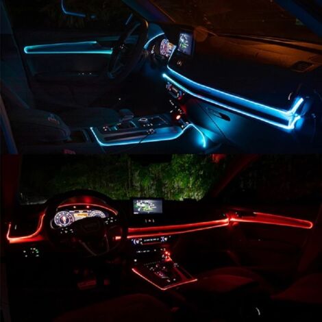 3m Bande LED d'éclairage intérieur de voiture bleu 12V LED