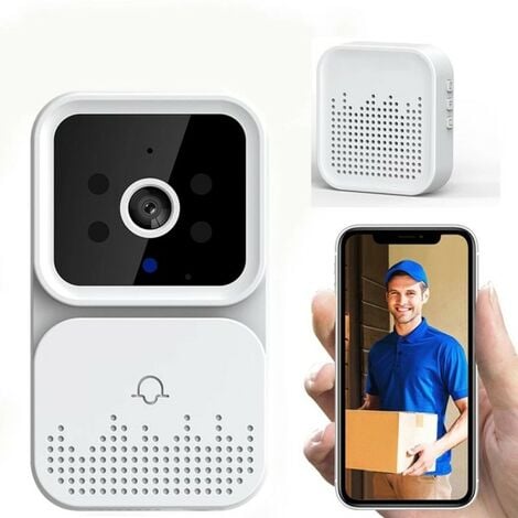 Interphone vidéo 1080P Visiophone sans fil Portier moniteur 5 pouces  version Android Caméra de surveillance à distance par smartphone
