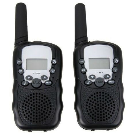 x2 Talkie-walkie Longue Portée 1-3km Radio 16 canaux 446MHz Rechargeable  USB