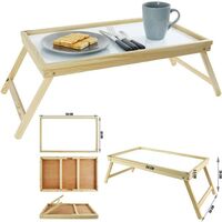 TABLE DE PETIT DÉJEUNER EN BOIS TABLE DE LECTURE PLIANTE CAHIER POLYVALENT