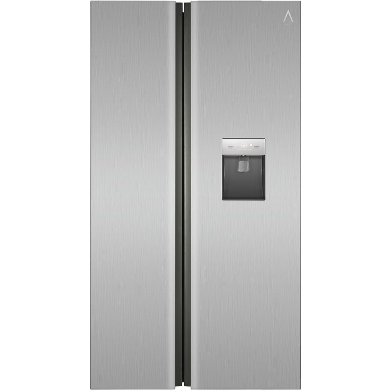 ALPHA Frigorífico Americano Pegasus Lux-90 Inox, 631L. Dispensador, Luz Antibacterias, Inverter Alta Gama