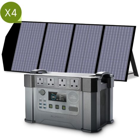 ALLPOWERS S2000 Pro MPPT Solar Generator with 4 140W Folable Solar Panel Included, 2400W 1500wh Portable Power Station, Solar Mobile Battery Pack for Outdoor RV Camping, Home Emergency, Travel (1/5)