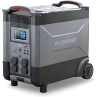 ALLPOWERS R4000 Portable Home Battery, LiFePO4 Battery Expandable Portable Power Station 3600Wh-21600Wh, Huge 4000W AC Output, Voice Control Solar Generator For Home Backup Travel Outdoor Camping