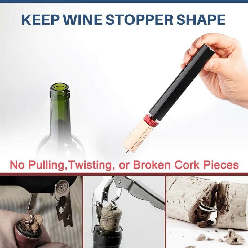 Acheter Ouvre-vin rouge pression d'air liège Popper bouteille pompes  bouchons tire-bouchons vis