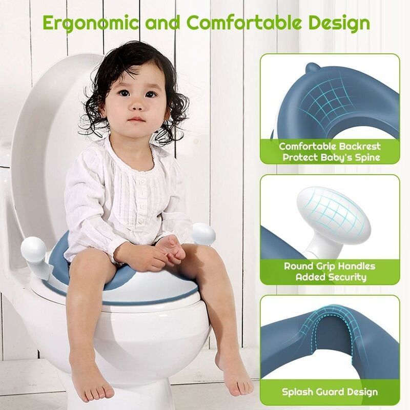 Enfant Siège Toilette Echelle Marche WC Réducteur Confortable Anti