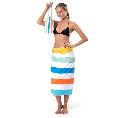 Serviette De Plage Microfibre 80x160 Cm - Séchage Rapide, Anti-Sable - Design Flamant - Pour Plage, Piscine, Voyage