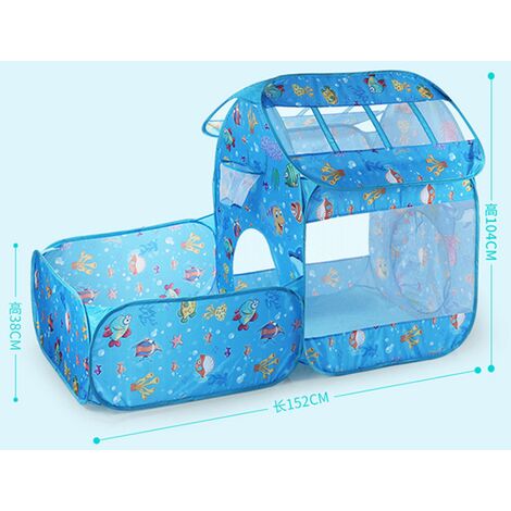 Tente D'Intérieur Château De Jeux Pour Enfants - Maison De Jeu Portable Intérieur/Extérieur