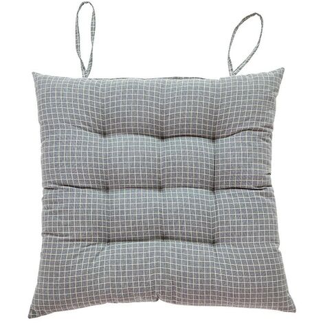 Coussin de sol- Coussin épaissi- antidérapant, 43x43cm- Gris foncé (1/3)