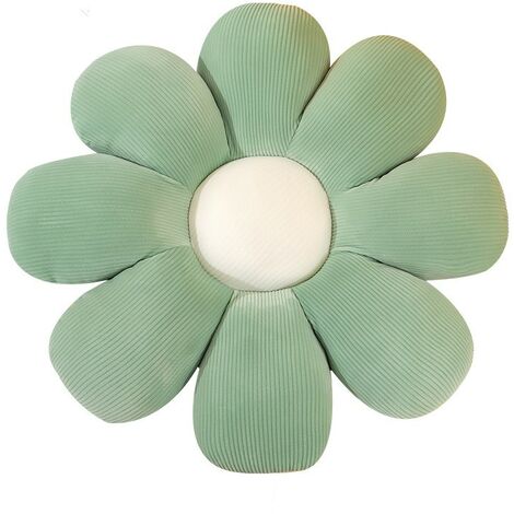 Coussin de sol- Coussin épaissi- Forme de la fleur, 55x55cm- vert (1/4)