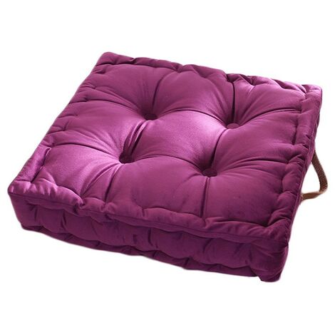 Coussin de sol- Coussin épaissi- Pourpre, 42x42cm (1/4)