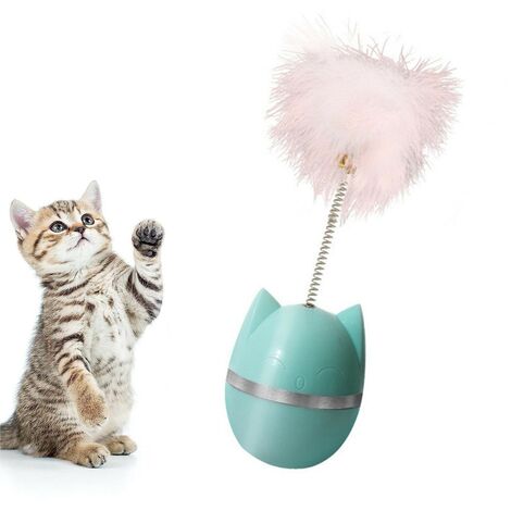 Jouet interactif pour chats Balle, Jouet pour chats, pour l'intérieur, Avec plumes (1/5)
