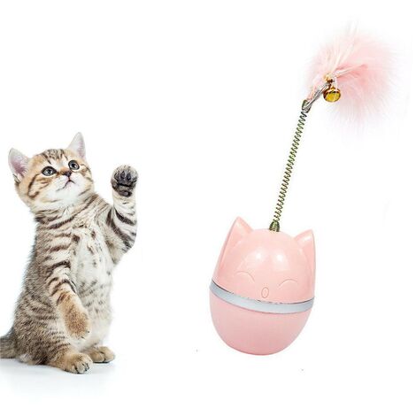 Jouet interactif pour chats Balle, Jouet pour chats, pour l'intérieur, Avec plumes (1/5)